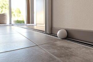 Comment combler l'espace entre une porte coulissante et le mur