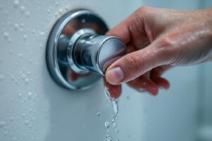 Débloquer un bouton poussoir de robinet de baignoire bloqué