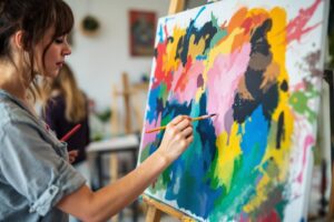 Comment peindre sur du tissu mural tendu : guide et méthodes