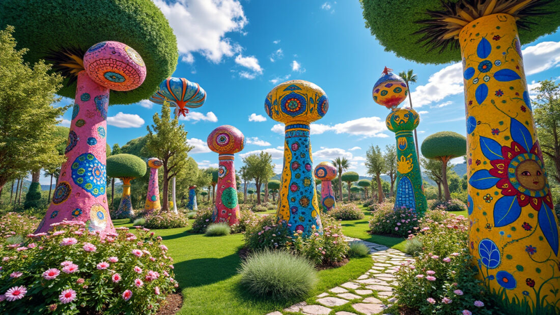 explorez le jardin des tarots de niki de saint phalle en italie, une véritable évasion des sens mêlant art et nature, avec une touche unique signée belgique.