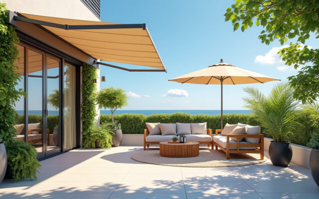 découvrez des astuces ingénieuses pour créer de l’ombre sur votre terrasse et profiter pleinement du soleil tout en restant au frais.
