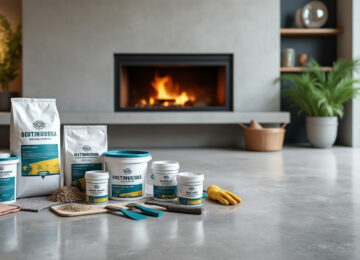 découvrez notre kit complet de béton ciré spécialement conçu pour cheminée et poêle, idéal pour des surfaces de 2m² à 10m². facile à appliquer, durable et esthétiquement moderne pour sublimer votre intérieur.