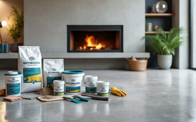 découvrez notre kit complet de béton ciré spécialement conçu pour cheminée et poêle, idéal pour des surfaces de 2m² à 10m². facile à appliquer, durable et esthétiquement moderne pour sublimer votre intérieur.